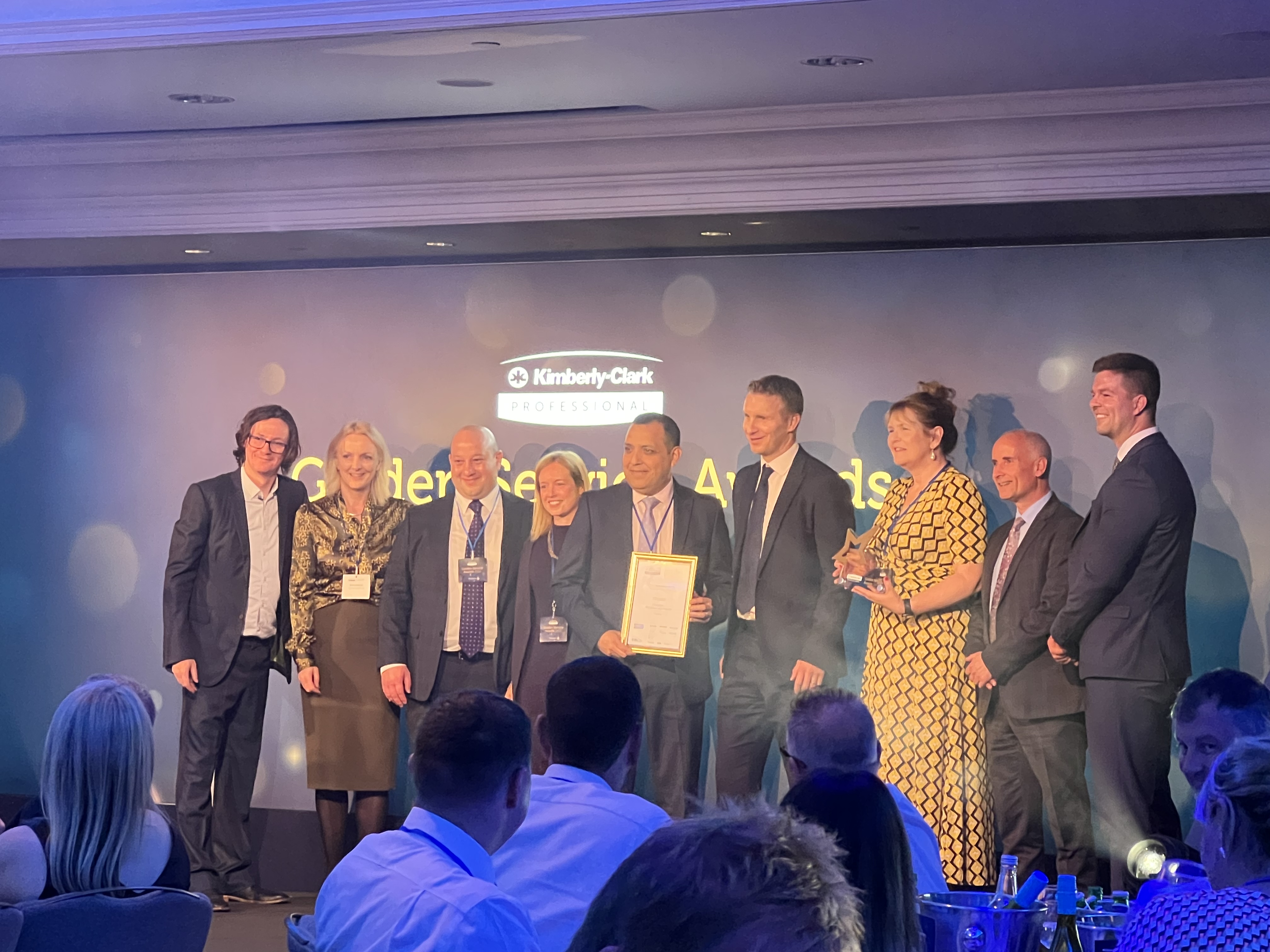 Winners at the Kimberly-Clark Professional™ Golden Service Awards 2022