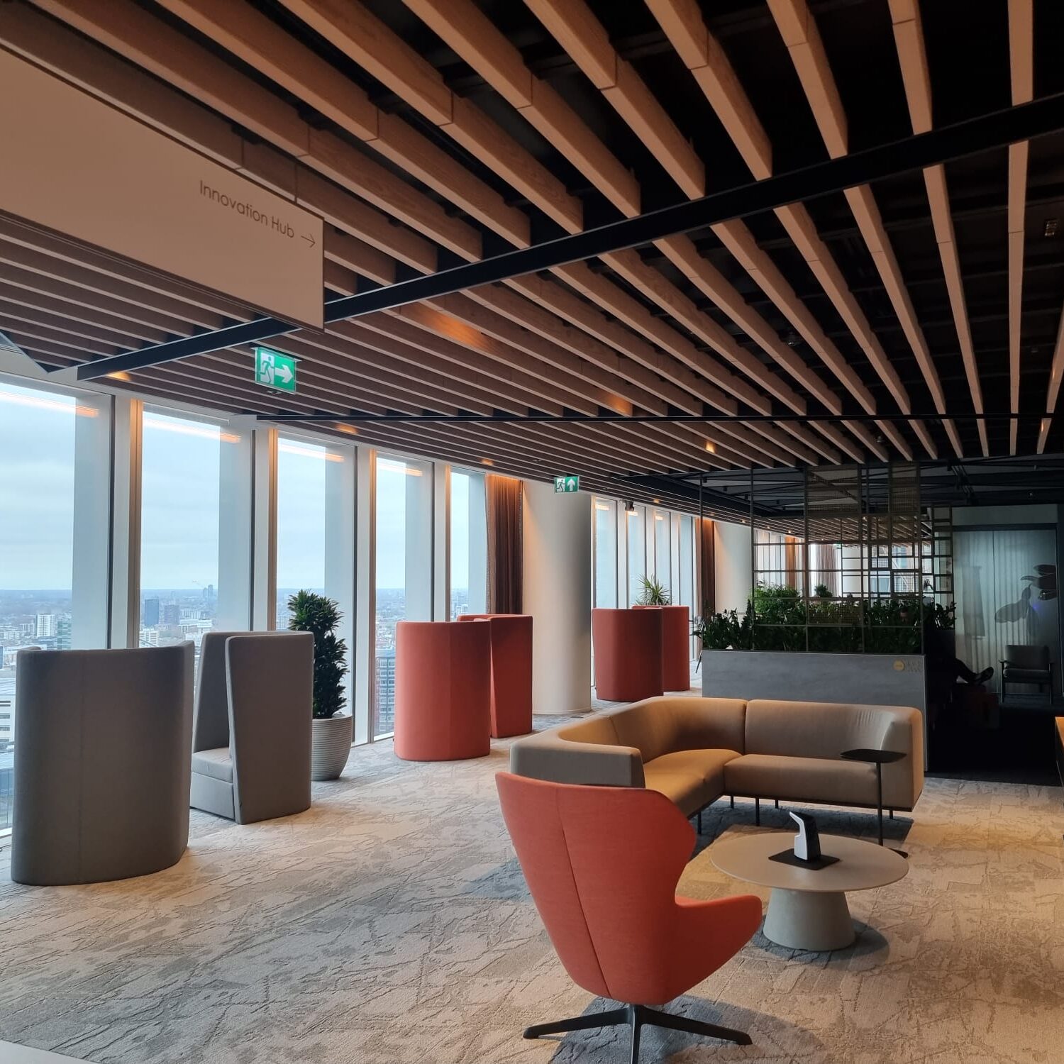 Clean communal area at a law firm