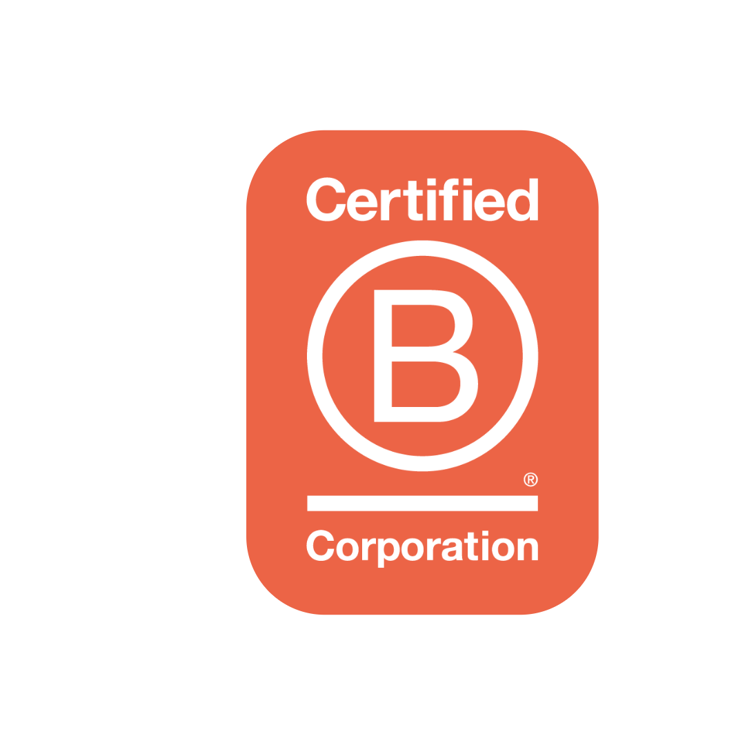 Certified B Corppration logo in orange