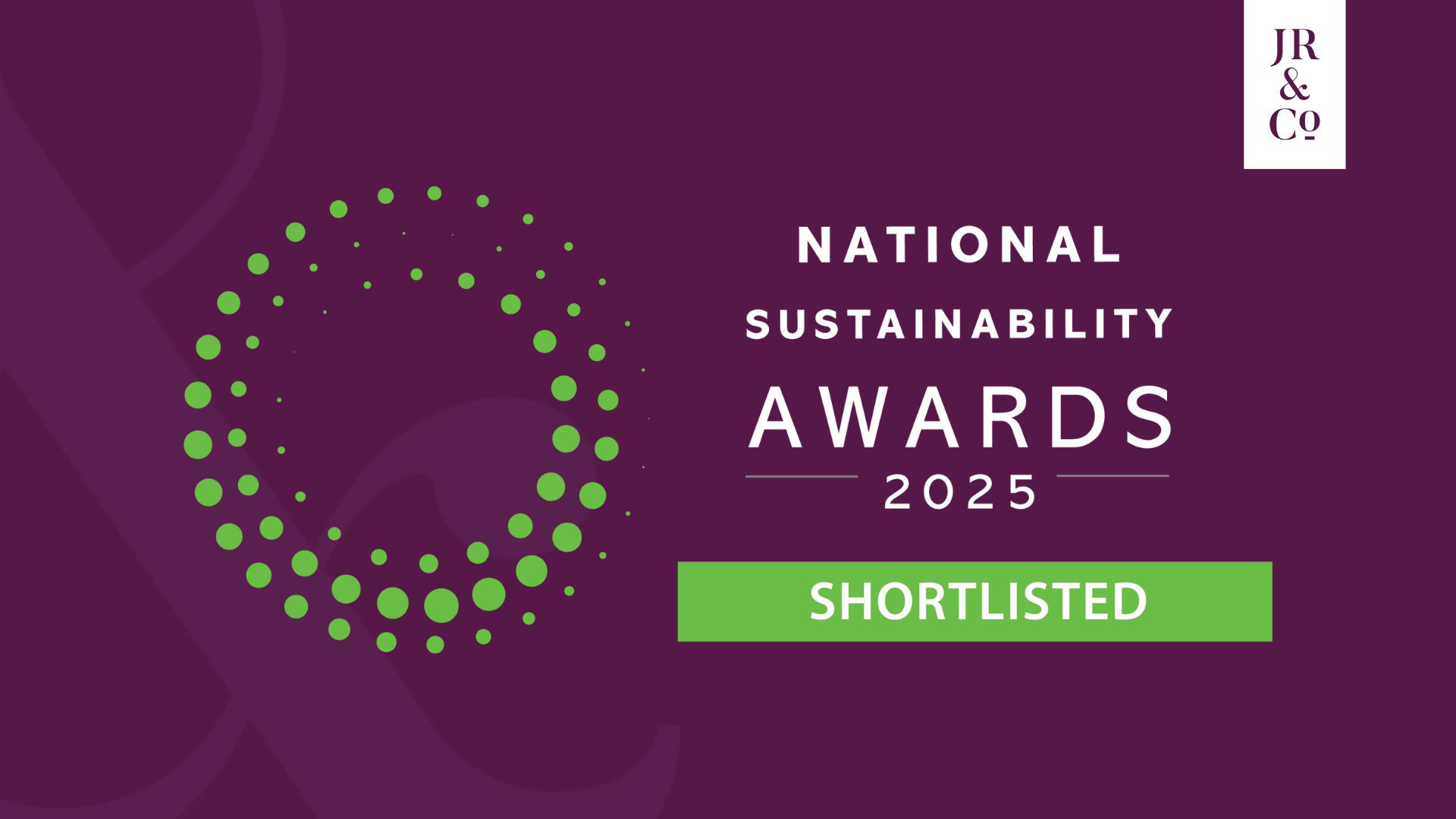 JR&Co National Sustainability Finalists 2025