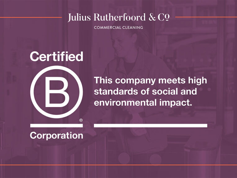 JR&Co is a certified B Corp commercial cleaner