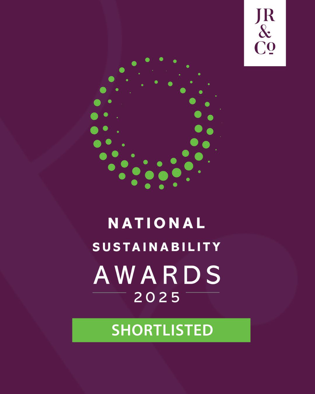 National Sustainability Awards Finalist 2025